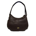 Perlina Brown Soft Hobo Bag