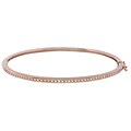 14k Pink Gold 1/2ct TDW Diamond Bangle