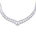 14k White Gold 22ct TDW Diamond Necklace