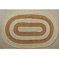 Hand-woven Multi Jute Rug (4' x 6' Oval)