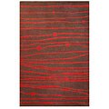 Hand-tufted Red Zoom Wool Rug (3'3 x 5'3)