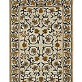 Hand-tufted Shivay Cream Wool Rug (5' x 8')