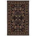Hand-tufted Omnamo Black Wool Rug (8' x 10'6)