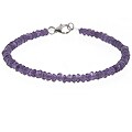 Chateau D'Argent Sterling Silver Amethyst Stone Bracelet