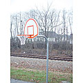 Gared 3.5-inch O.D. Gooseneck Post Basketball Hoop