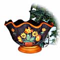 Handpainted English Sunflower Fruit Bowl