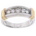 14k Two-tone Gold Men's 1/2ct TDW Diamond Ring