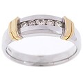 14k Two-tone Gold 1/4ct TDW Men's Ring