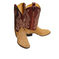 Jurassic Two-toned Brown Roughout Cowboy Boots