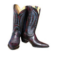 Jurassic Men's Black Cherry Cowhide Cowboy Boots