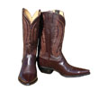 Jurassic Men's Classic Brown Cowhide Cowboy Boots