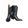 Jurassic Men's Classic Cowhide Black Cowboy Boots