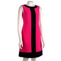 Tahari ASL Sleeveless Crepe Colorblock Dress