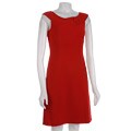 Tahari ASL Sleeveless Dress with Button Detail
