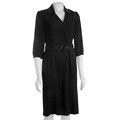 Tahari 3/4-sleeve Wrap Matte Crepe Dress with Self Belt