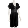 Tahari ASL Women's Kimono Inspired Crepe Dress
