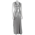 Adrianna Papell Women's V-Neck Goddess Gown