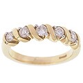14k Yellow Gold 1/4ct TDW Five-stone Diamond Ring (G-H, I2)