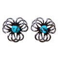 Southwestern Turquoise Floral Earrings (USA)