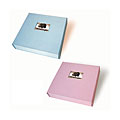 Pink Fabric Albums with Page Protectors