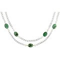 Silver Freshwater Pearl Turquoise Bead Necklace