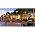 Hava 'Portofino' Large Canvas Art