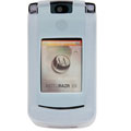 Motorola V8 / V9m White Silicone Cell Phone Case