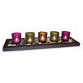 5-piece Jewel Tone Candle Tray