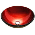 Caesar Ruby Red Glass Vessel Sink
