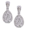 14k Gold 1/2ct TDW Diamond Cluster Earrings (G-H, I2)