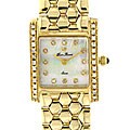 Lucien Piccard 'Couture' 14k Gold Diamond Watch