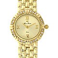 Lucien Piccard 'Goldlight' 14k Gold Diamond Watch