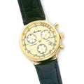 Lucien Piccard 'Columbus' Men's 14k Gold Watch