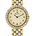 Lucien Piccard 'Primetime' 14k Gold Diamond Watch