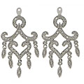 14k Gold 3/8ct Diamond Chandelier Earring Jackets
