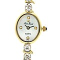 Lucien Piccard 'Allure' 14k Gold Diamond Watch