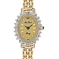 Lucien Piccard 'Angel Star' 14k Gold Diamond Watch