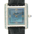 Lucien Piccard 'Deluxe' Women's Teal Dial Watch