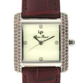 Lucien Piccard 'Rochelle' Cognac Diamond watch