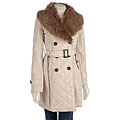 BB Dakota Gevna Quilted Coat with Faux Fur Trim