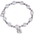 Platinum and Diamonds Link Handmade Bracelet
