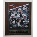 Big 3 New England Patriots Plaque