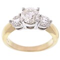 14k Two-tone Gold 2ct TDW 3-stone Diamond Ring