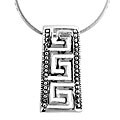 Sterling Silver Designer-inspired Drop Necklace
