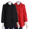 Anne Klein Circle Snap Swing Lightweight Coat
