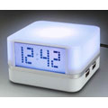 USB Hub Changing Color Mood Light Clock