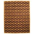 Hand-tufted Brown Wool Rug (5' x 8')