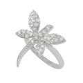 Sterling Silver Cubic Zirconia Dragonfly Ring
