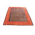 Persian Mahal Hand-knotted Navy/ Red Rug (11' x 14')