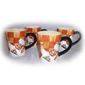 French Chef Four-Piece Coffee/ Hot Cocoa Mug Set